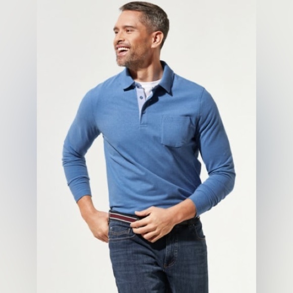 Walbusch Thermo Teal Blue Polo  Shirt BNWT - Picture 1 of 8